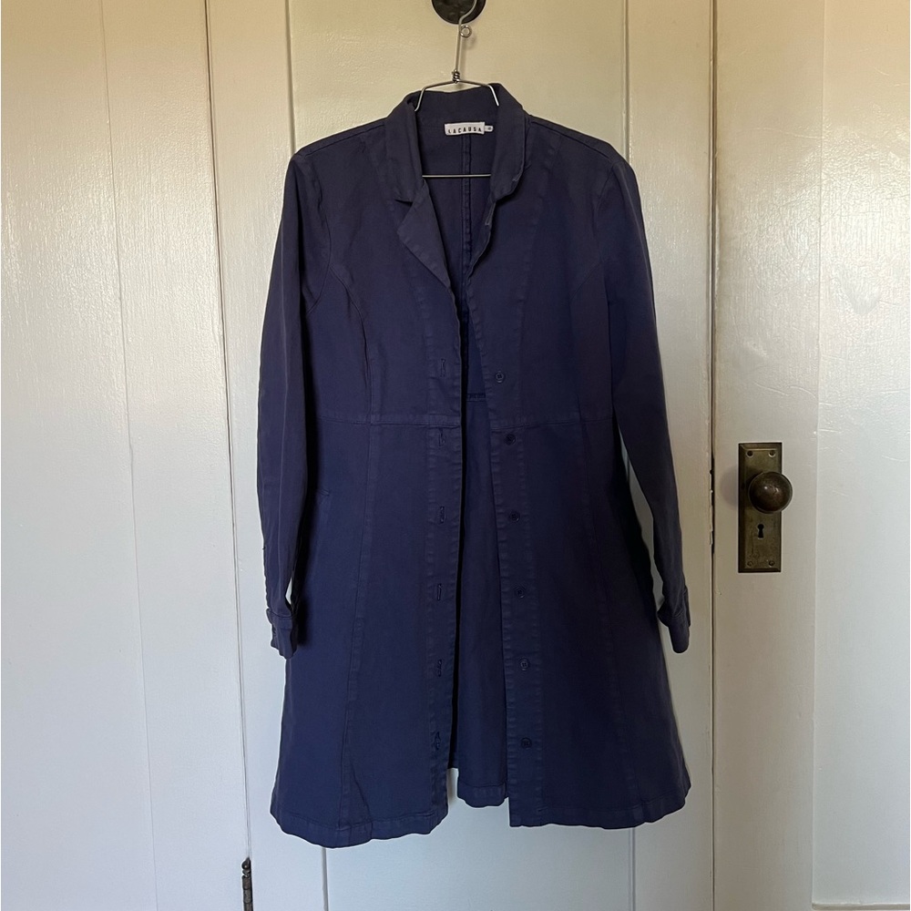 LACAUSA Navy Extended Chore Jacket